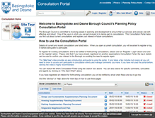 Tablet Screenshot of ldfconsult.basingstoke.gov.uk